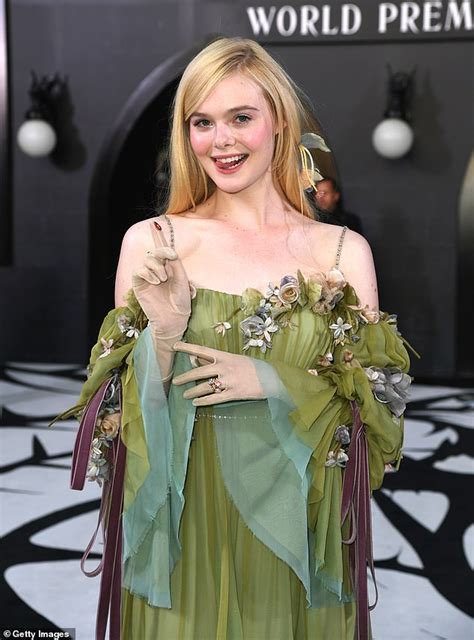 Elle Fanning Gucci gown